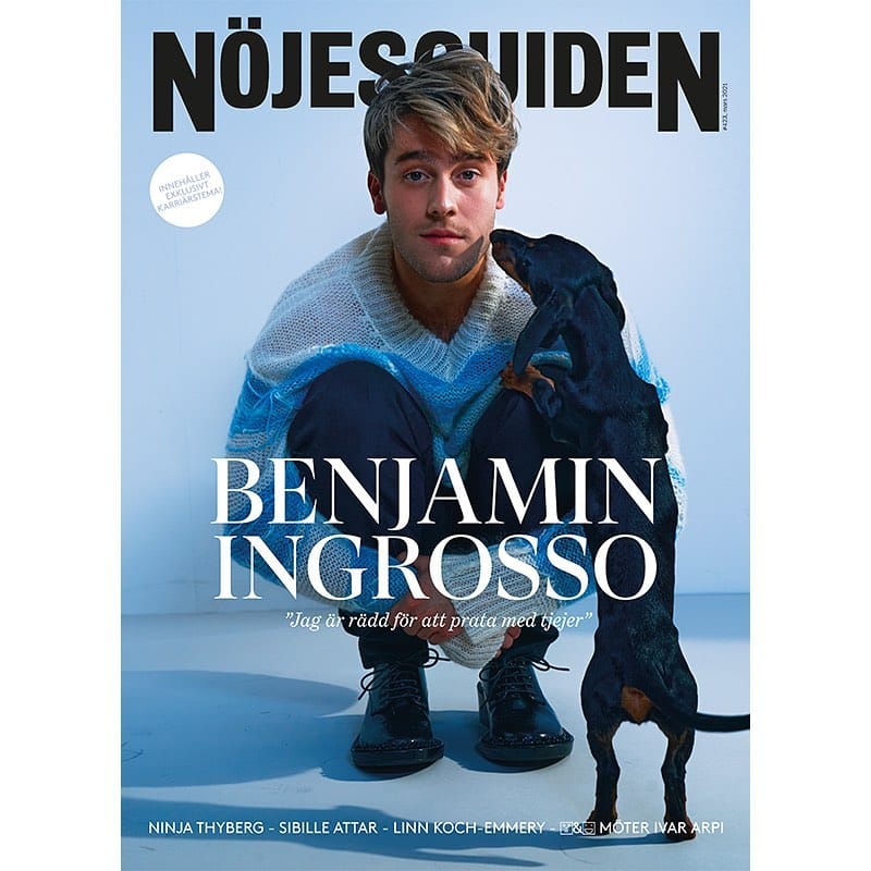 Benjamin Ingrosso for Nöjesguiden, makeup by Jessica de la Torre