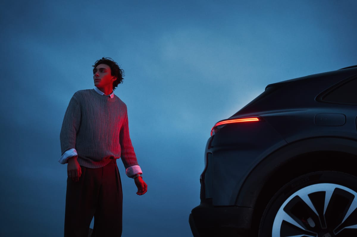 Mondo Duplantis for Porsche, makeup by Jessica de la Torre (image 2 of 4)