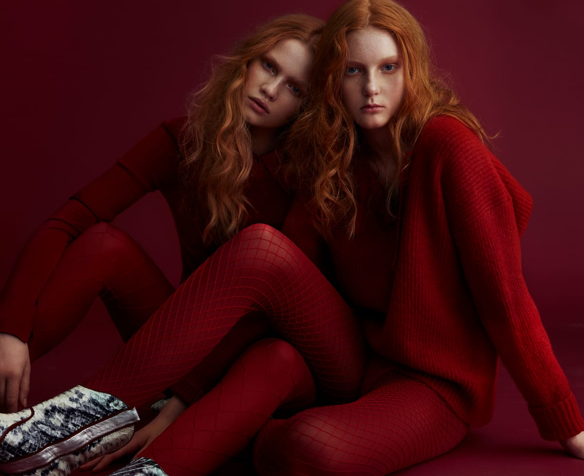Red for Revs Mag, makeup by Jessica de la Torre (image 4 of 8)
